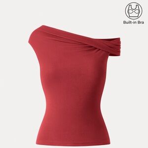 Multi-wear Versatile Necklines Brami Top - Red